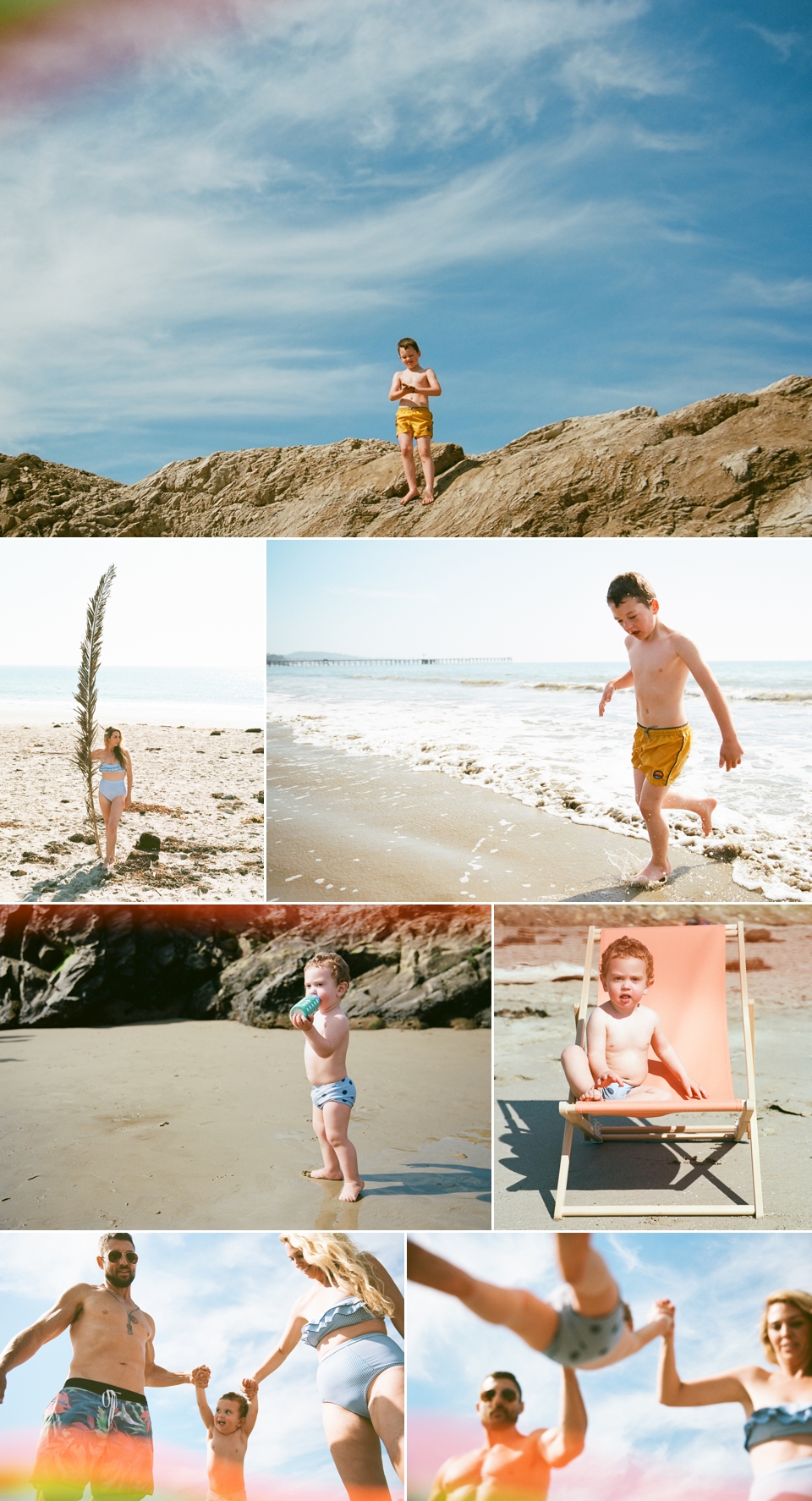 beach vintage inspired family photo session