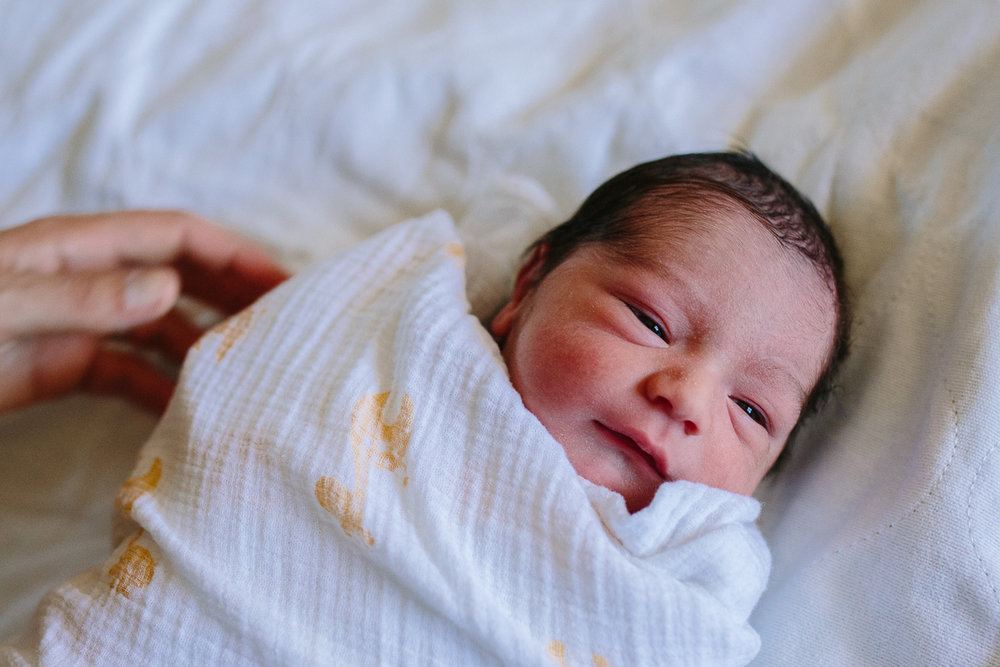 newborn baby boy at hospital